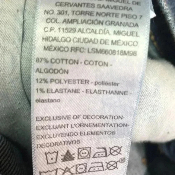 Levi Strauss signature heritage high rise shorts plus size 14 - Picture 7 of 7